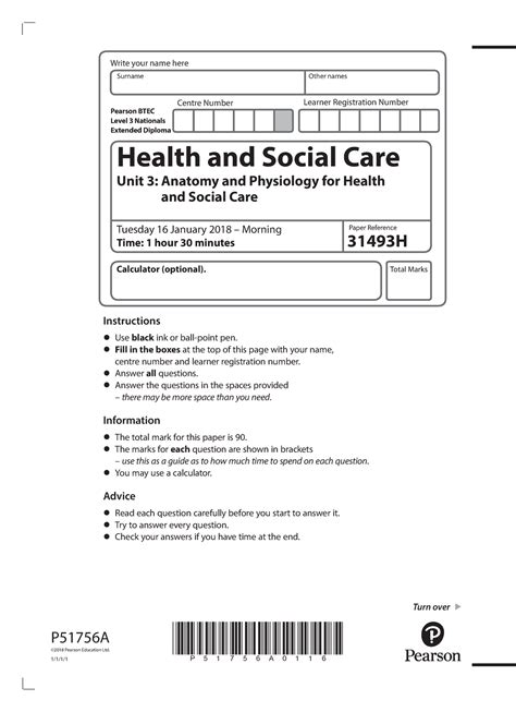Past Papers , Past Papers BTEC Nationals Current Qualifications Health And Social Care Exams Materials May June 2021,. . Ocr unit 3 health and social care past papers
